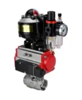 Кран шаровой DN.ru BV3232P(2pc)-FP-T-ISO-H Ду100 Ру40 полнопроходной, внутренняя резьба, нержавеющая сталь 316, уплотнение - PTFE, с пневмоприводом PA-SA-130, пневмораспределителем 4M310-08 AC220V, БКВ APL-510N EX, БПВ AFC2000