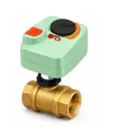 Кран шаровой DN.ru 3/4″ Ду20 Ру20 неполнопроходной, резьбовой, материал корпуса - латунь, материал шара - нержавеющая сталь AISI304, уплотнение - PTFE, с электроприводом E23 AC220V (BV0031P-SP-T-ED)
