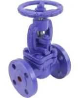 Клапан запорный сальниковый DN.ru VSO1121M-F-S Ду15 Ру16, фланцевый, корпус - чугун GG25, уплотнение - металл, управление - штурвал