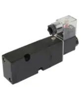 Пневмораспределитель DN.ru 4M310-08 AC220V 1/4″ моностабильный, пятиканальный, для четвертьоборотных пневмоприводов (на корпус)