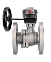 Кран шаровой DN.ru BV3232P(2pc)-FP-F-ISO-H WDVF Ду65 Ру16 полнопроходной, фланцевый, корпус - нержавеющая сталь 316, уплотнение - PTFE, с редуктором DN.ru HGB RQN2-320Z