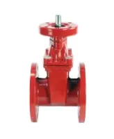 Задвижка клиновая 30ч939р (аналог МЗВ) DN.ru GVWN1414E-2W-F-ISO Ду250 Ру10/16 фланцевая, корпус - чугун GGG50, уплотнение - EPDM, c ISO-фланцем и невыдвижным голым штоком, цвет - красный, крутящий момент 160Нм
