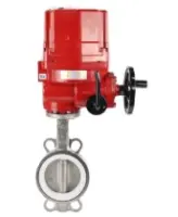 Затвор дисковый поворотный DN.ru WBV3131P-2W-Fb Ду100 Ру16, корпус - нержавеющая сталь 304, диск - нержавеющая сталь 304, уплотнение - PTFE, с электроприводом DN.ru QT-EX-010EM-O2-220VAC-У1 220В