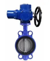 Затвор дисковый поворотный DN.ru WBV1132N-2W-Fb-H Ду125 Ру16, корпус - чугун GG25, диск - нержавеющая сталь 316L, уплотнение - NBR, с электроприводом DN.ru QT-EX-015M-O2-220VAC-У1 220В