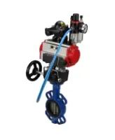 Затвор дисковый поворотный DN.ru WBV1132N-2W-Fb-H Ду125 Ру16, корпус - чугун GG25, диск - нержавеющая сталь 316L, NBR, с пневмоприводом PA-DA-105, пневмораспределителем 4M310-08 AC220V, БКВ APL-210N, ручным дублером MON3-700-T38-ISO, БПВ AFC2000