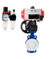 Затвор дисковый поворотный DN.ru WBV3434Pf-2W-Fb-R Ду250 Ру16 корпус - углеродистая сталь WCB, диск - углеродистая сталь WCB, футерованный PTFE, уплотнение - PTFE, с PA-DA-130, 4M310-08 AC220V, MON3-700-T38-ISO и AFC2000