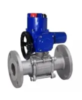 Кран шаровой DN.ru BV3131P(3pc)-FP-F-ISO-H Ду80 Ру25 фланцевый, полнопроходной, трехсоставной, корпус - нержавеющая сталь 304, уплотнение - PTFE, с электроприводом QT-EX-010M-O2-220VAC-У1