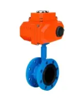 Затвор дисковый поворотный DN.ru WBV1331E-2W-F-H Ду125 Ру16 фланцевый, корпус - чугун GGG40, диск - нержавеющая сталь 304, уплотнение - EPDM, с 1/4-оборотным электроприводом QT-N-030EM-O1-220VAC-У1 220В HARK