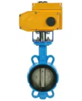 Затвор дисковый поворотный DN.ru WBV1413E-2W-Fb-H Ду125 Ру16, корпус - чугун GGG50, диск - чугун GGG40, уплотнение - EPDM, с четвертьоборотным электроприводом DN.ru QT-N-015EM-B1-220VAC-У1 220В (0-10В) HARK