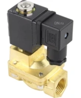 Клапан электромагнитный DN.ru VS400-ET-NC-24VDC 1/2″ Ду15 Ру16, соленоидный двухходовой, корпус - латунь, уплотнение - EPDM, резьбовой, нормально-закрытый, пилотный, катушка - 24В