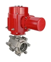 Кран шаровой DN.ru BV3232P(3pc)-FP-SW-ISO-H Ду80 Ру63 полнопроходной, корпус - нержавеющая сталь SS316, под приварку, с электроприводом взрывозащищенным DN.ru QT-EX-015M-O2-380VAC-У1 с моментной муфтой и штурвалом