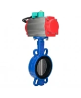 Затвор дисковый поворотный DN.ru WBV1432N-2W-Fb-H Ду40 Ру16 корпус - чугун GGG50, диск - нержавеющая сталь 316L, уплотнение - NBR, с пневмоприводом PA-SA-083, пневмораспределителем 4M310-08 AC220V и магнитным переключателем ALS200D