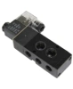 Пневмораспределитель DN.ru 4M310-08 AC220V 1/4″ моностабильный, пятиканальный, для четвертьоборотных пневмоприводов (на корпус)
