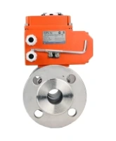 Кран шаровой DN.ru BV3131P(3pc)-FP-F-ISO-H Ду100 Ру16 полнопроходной трехсоставной, фланцевый, нержавеющая сталь 304, уплотнение - PTFE, 22х22, F10, WDVF, с электроприводом четвертьоборотным DN.ru QT-N-020EM-O1-220VAC -У1 HARK