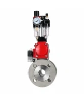 Кран шаровой DN.ru BV3232P(2pc)-FP-F-ISO-H Ду150 Ру16, 24х24, полнопроходной фланцевый, корпус - нержавеющая сталь SS316, уплотнение - PTFE, с пневмоприводом PA-DA-140, пневмораспределителем 4M320-08 AC220V и БПВ AFC2000