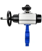 Затвор дисковый поворотный DN.ru WBV1631E-2W-Fb-H Ду125 Ру16 LUG корпус - чугун QT450, диск - нержавеющая сталь 304, уплотнение - EPDM, с пневмоприводом DN.ru PA-DA-105-1, пневмораспределителем 4M310-08 AC220V и БКВ APL-210N