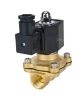 Клапан электромагнитный DN.ru VS300-ET-NC-24VDC 1/4″ Ду8 Ру10, соленоидный двухходовой, корпус - латунь, уплотнение - EPDM, резьбовой, нормально-закрытый, прямого действия, катушка - 24В