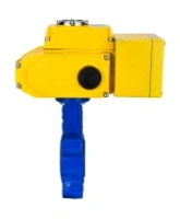 Затвор дисковый поворотный DN.ru WBV1616E-2W-Fb-H Ду100 Ру16 LUG корпус - чугун QT450, диск - чугун QT450, уплотнение - EPDM, межфланцевый, с электроприводом DN.ru QT-N-010EM-A1-220VAC-У1 c датчиком обрат.связи и входным управл. сигналом 4-20мА HARK