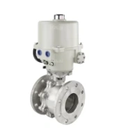 Кран шаровой DN.ru BV3232P(2pc)-FP-F-ISO-H Ду65 Ру16 полнопроходной двухходовой, нержавеющая сталь 316, фланцевый, уплотнение - PTFE, с электроприводом ГЗ-ОФВ-110/11М 220В