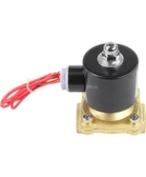 Клапан электромагнитный DN.ru VS100-VT-NC-220VAC 3/8″ Ду10 Ру10, соленоидный двухходовой, корпус - латунь, уплотнение - Viton, резьбовой, нормально-закрытый, прямого действия, катушка - 220В
