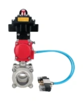 Кран шаровой DN.ru BV3232P(3pc)-FP-W-ISO-H WDVF Ду15 Ру63 полнопроходной, трехсоставной, корпус - нержавеющая сталь 316, уплотнение - PTFE, под приварку, с пневмоприводом PA-SA-065, пневмораспределителем 4V320-08 AC220V, БКВ APL-410N EX