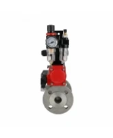 Кран шаровой DN.ru BV3232P(2pc)-FP-F-ISO-H Ду80 Ру16 полнопроходной двухходовой, нержавеющая сталь 316, фланцевый, уплотнение - PTFE, с пневмоприводом PA-SA-130, пневмораспределителем 4M310-08 AC220V, БКВ APL-210N и БПВ AFC2000