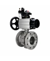 Кран шаровой DN.ru BV3232P(2pc)-FP-F-ISO-H WDVF Ду100 Ру16 полнопроходной, фланцевый, корпус - нержавеющая сталь 316, уплотнение - PTFE, с пневмоприводом PA-DA-105-1, пневмораспределителем 4M310-08 AC220V, БКВ APL-210N и БПВ AFC2000