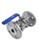 Кран шаровой DN.ru BV3131P(3pc)-FP-F-H Ду100 Ру16, полнопроходной, трехсоставной, сталь 304, уплотнение - PTFE, фланцевый с рукояткой