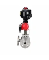 Кран шаровой DN.ru BV3232P(2pc)-FP-3WL-F-ISO-H Ду80 Ру16 HYMT трехходовой L-тип, полнопроходной, фланцевый, корпус - нержавеющая сталь AISI316, с пневмоприводом PA-SA-130, пневмораспределителем 4M320-08 AC220V и БКВ APL-510N EX