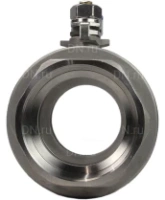Кран шаровой DN.ru BV3232P(2pс)-FP-T-H Ду100 Ру40 полнопроходной двухходовой, нержавеющая сталь 316 CF8M, внутренняя резьба, уплотнение - PTFE, ручка-рычаг