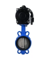 Затвор дисковый поворотный DN.ru WBV1432E-2W-Fb-H Ду150 Ру16, корпус - чугун GGG50, диск - нержавеющая сталь 316L, уплотнение - EPDM, с пневмоприводом DN.ru PA-DA-105-1 двойного действия, пневмораспределителем 4M310-08 AC220V