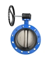 Затвор дисковый поворотный DN.ru WBV1313E-2W-F-R Ду250 Ру16 фланцевый, корпус - чугун GGG40, диск - чугун GGG40, уплотнение - EPDM, управление – редуктор, с ISO-фланцем F10, квадрат штока 22х22