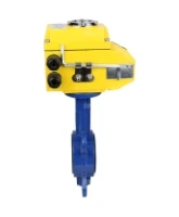 Затвор дисковый поворотный DN.ru WBV1432E-2W-Fb-H Ду100 Ру16, корпус - чугун GGG50, диск - нержавеющая сталь 316L, уплотнение - EPDM, с электроприводом DN.ru QT-N-008EM-O1-24VDC-У1 24В