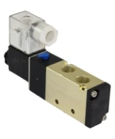 Пневмораспределитель DN.ru 4V210-08 DC24V 1/4″ моностабильный, пятиканальный, для шиберных задвижек с пневмоцилиндром