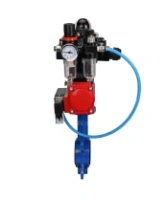 Затвор дисковый поворотный DN.ru WBV1413E-2W-Fb-H Ду40 Ру16, корпус - чугун GGG50, диск - чугун GGG40, уплотнение - EPDM, с пневмоприводом DN.ru PA-SA-083, пневмораспределителем 4M310-08 AC220V, БКВ APL-410N EX, БПВ AFC2000