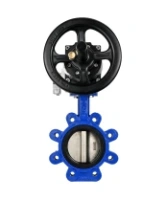 Затвор дисковый поворотный DN.ru WBV1616E-2W-Fb-H Ду125 Ру16 LUG корпус - чугун QT450, диск - чугун QT450, уплотнение - EPDM, с пневмоприводом DN.ru PA-DA-105-1 и пневмораспределителем 4M310-08 AC220V