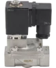 Клапан электромагнитный DN.ru VS431-NT-NC-24VDC 3/8″ Ду10 Ру16, соленоидный двухходовой, корпус - нержавеющая сталь 304, уплотнение - NBR, резьбовой, нормально-закрытый, пилотный, катушка - 24В