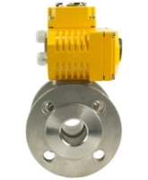 Кран шаровой DN.ru BV3232P(2pc)-FP-F-ISO-H Ду40 Ру40, корпус - сталь 316, уплотнение - PTFE, полнопроходной фланцевый с электроприводом QT-N-005EM-O1-380VAC-У1