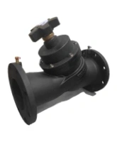 Клапан балансировочный DN.ru VB1431V-F Ду100 Ру16 чугунный, фланцевый, с ниппелями