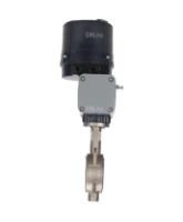 Затвор дисковый поворотный DN.ru WBV3131P-2W-Fb-H Ду100 Ру16 межфланцевый, корпус - нержавеющая сталь 304, диск - нержавеющая сталь 304, уплотнение - PTFE, с электроприводом четвертьоборотным DN.ru QTSA-N-014EM-O0-220VAC с пружинным возвратом