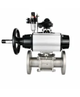 Кран шаровой DN.ru BV3131P(3pc)-FP-F-ISO-H Ду100 Ру16 полнопроходной, фланцевый, корпус - нержавеющая сталь 304, PTFE, 22х22, WDVF, с пневмоприводом PA-DA-105-1, пневмораспределителем 4M320-08 AC220V, БКВ APL-210N и БПВ AFC2000