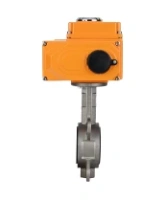 Затвор дисковый поворотный DN.ru WBV3131V-2W-Fb-H Ду100 Ру16 межфланцевый, корпус - нержавеющая сталь 304, диск - нержавеющая сталь 304, уплотнение - VITON, с электроприводом QT-N-010EM-O1-220VAC-У1 220В HARK