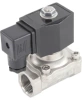 Клапан электромагнитный DN.ru VS231-VT-NC-220VAC 3/4″ Ду20 Ру10, соленоидный двухходовой, корпус - нержавеющая сталь 304, уплотнение - Viton, резьбовой, нормально-закрытый, прямого действия, катушка - 220В