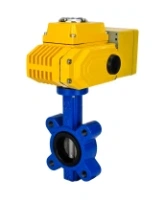 Затвор дисковый поворотный DN.ru WBV1631E-2W-Fb-H Ду100 Ру16 LUG корпус - чугун QT450, диск - нерж.сталь 304, уплотнение - EPDM, с электроприводом 1/4-оборотным QT-N-010EM-A1-220VAC-У1 HARK c датчиком обратн. связи и вход.управл. сигналом 4-20мА HARK