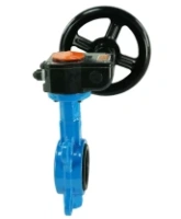 Затвор дисковый поворотный DN.ru WCB-316L-EPDM Ду100 Ру16 межфланцевый, корпус - углеродистая сталь WCB, диск - нержавеющая сталь 316L, уплотнение - EPDM, с редуктором Pro-Gear X-21-W-200