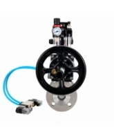 Кран шаровой DN.ru BV3232P(2pc)-FP-F-ISO-H WDVF Ду100 Ру16 полнопроходной, фланцевый, корпус - нержавеющая сталь 316, уплотнение - PTFE, с пневмоприводом PA-DA-105-1, пневмораспределителем 4V320-08 AC220V, БКВ APL-210N и БПВ AFC2000