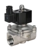 Клапан электромагнитный DN.ru VS331-VT-NO-220VAC 1/2″ Ду15 Ру10, соленоидный двухходовой, корпус - нержавеющая сталь 304, уплотнение - Viton, резьбовой, нормально-открытый, прямого действия, катушка - 220В