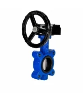 Затвор дисковый поворотный DN.ru WBV1631E-2W-Fb-H Ду125 Ру16 LUG межфланцевый, корпус - чугун QT450, диск - нержавеющая сталь AISI 304, уплотнение - EPDM, с редуктором RDN RQN3-150Z-T24