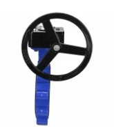 Затвор дисковый поворотный DN.ru WBV1616E-2W-Fb-R Ду200 Ру16 LUG межфланцевый, корпус - чугун QT450, диск - чугун QT450, уплотнение - EPDM, с редуктором