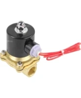 Клапан электромагнитный DN.ru VS100-ET-NC-220VAC 1/2″ Ду15 Ру10, соленоидный двухходовой, корпус - латунь, уплотнение - EPDM, резьбовой, нормально-закрытый, прямого действия, катушка - 220В